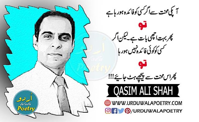 Qasim Ali Shah in Urdu